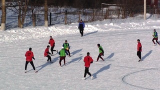 Фестиваль футбола на снегу в Богатое