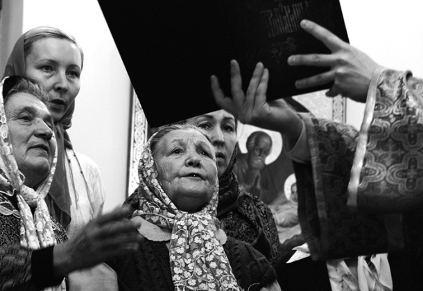 Прихожане храма села Богатое Самарской области